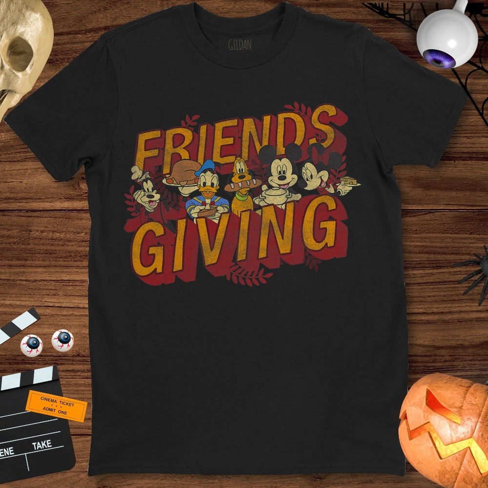 Disney Mickey And Friends Thanksgiving Friendsgiving Feast Unisex Gift T-Shirt
